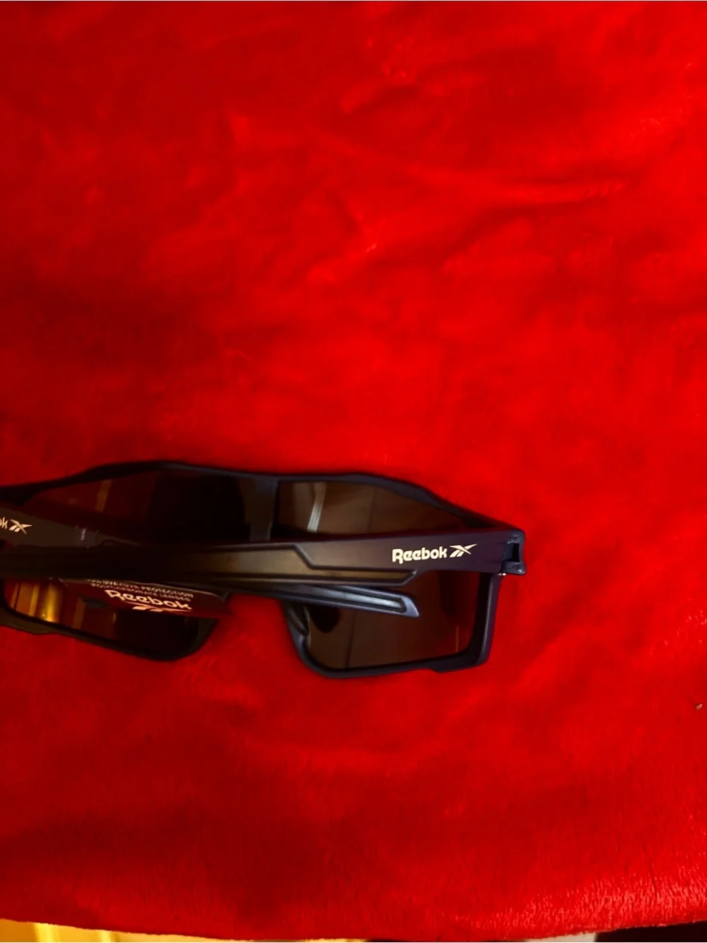 Reebok Black Sunglasses with Dark Blue Lenses